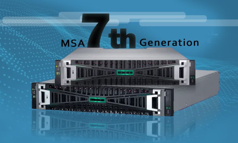 HPE نسل هفتم سیستم ذخیره‌سازی MSA