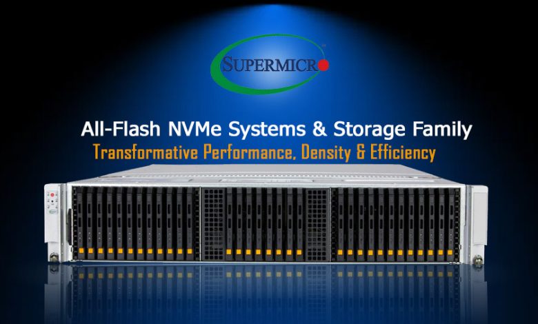 ذخیره سازی all-flash : رکوردشکنی سوپرمیکرو ۱.۹۲ پتابایت در ۲U با EDSFF/NVMe