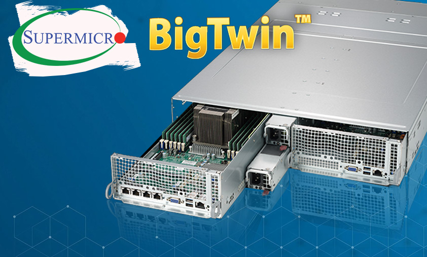 سرور BigTwin™ سوپرمیکرو: قدمی بزرگ در پردازشهای موازی و ذخیرهسازی سریع در دیتاسنترها